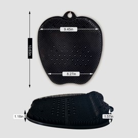 AXLOFO® Shower Foot Scrubber Mat, XL Larger Size Foot Massager Mat with Non-Slip Suction Cups - Cleans, Exfoliationl, Massages Your Feet Without Bending, Foot Circulation & Relieve Tired Feet