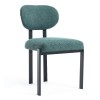 Modern Dining Room Chairs Set of 2, Mid-Century Upholstered Boucle