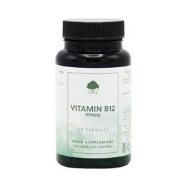 Vitamin B12 Capsules | 1000µg Vitamin B12 per Capsule | 120 Vegan Capsules | Methylcobalamin B12 | G&G Vitamins