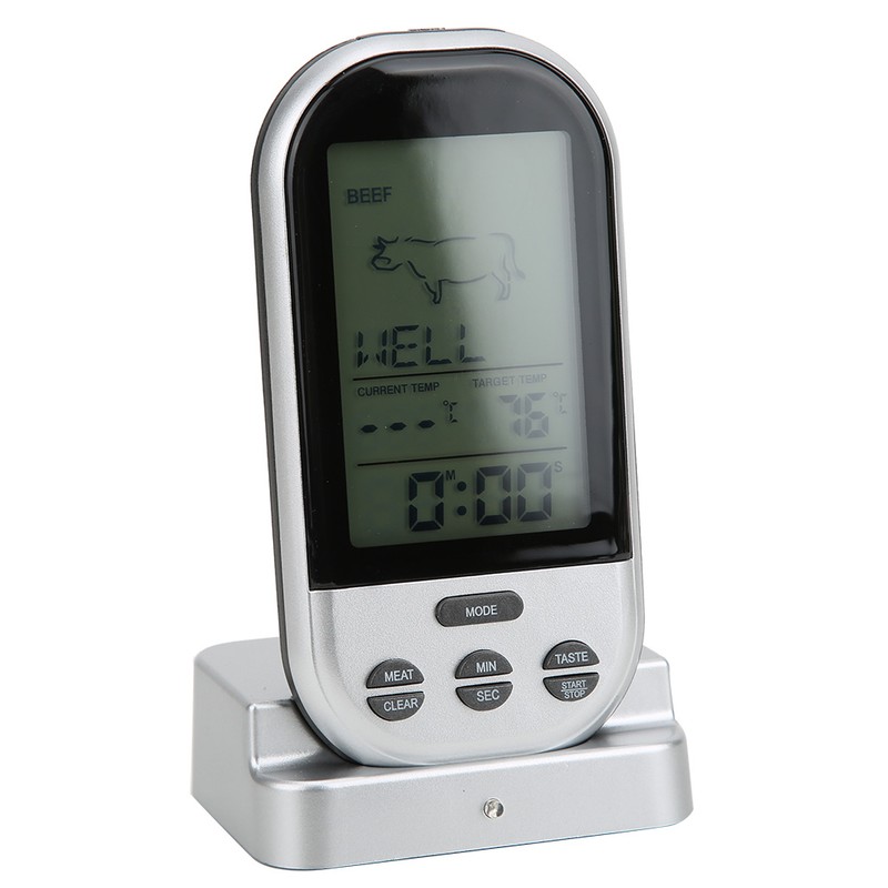 Wireless BBQ Thermometer Food Thermometer with Probe for Cooking Meat