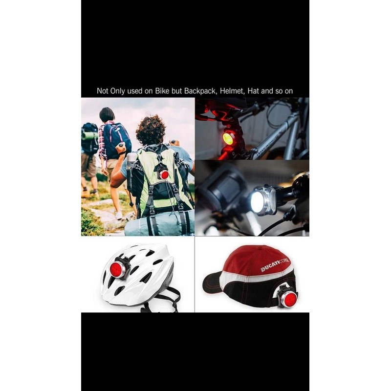 USB Rechargeable Bicycle LED HeadLight and LED Tail Light Sets