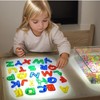 Oscarios 66 Pcs Translucent Letters and Numbers Set with Colorful