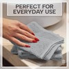 HomeBurg Luxe 12-Piece Washcloth Set - 100% Cotton, Soft &