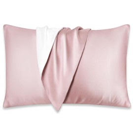 Utukky Silk Pillowcase, 35.4 x 26.8 inches (90 x 68 cm), Single Sided Silk Pillowcase, Envelope Type, Pillowcase, Tencel, Washable, Sleeping Habit Relief, Antibacterial, Odor Resistant, Beautiful Hair