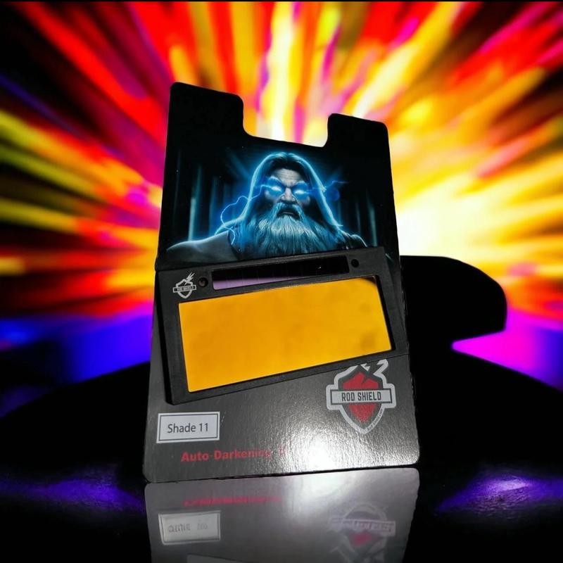 Rod Shield blue puddle gold front automatic welding lens:_Shade 11