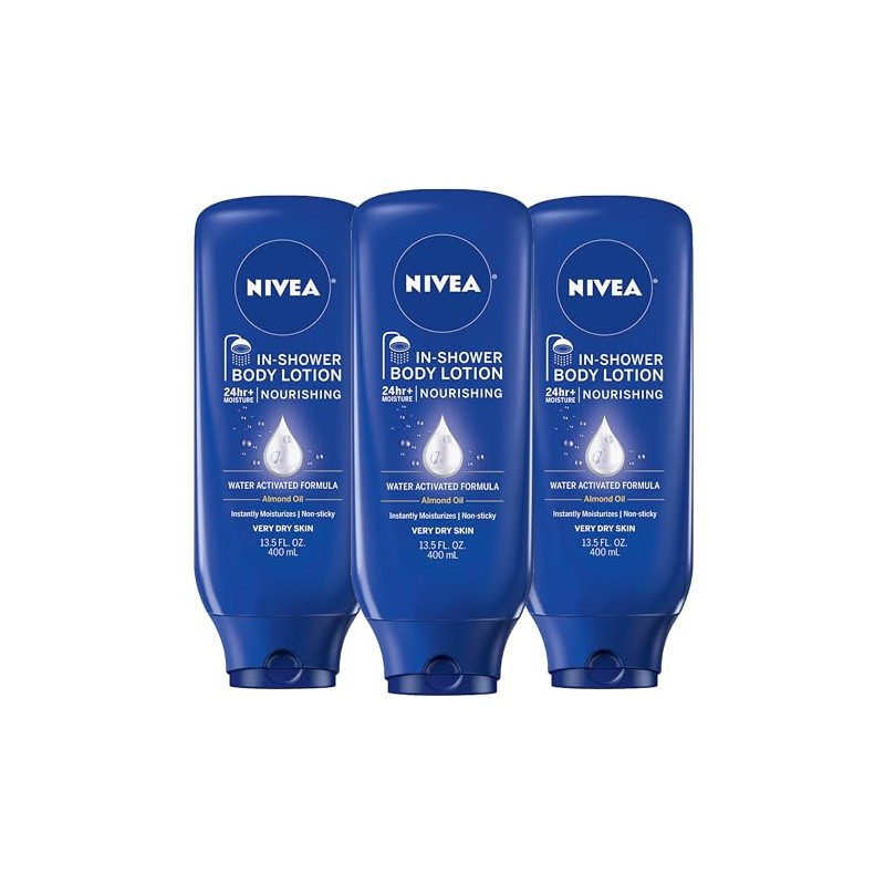 NIVEA Nourishing In-Shower Body Lotion - Non-Sticky For Dry to
