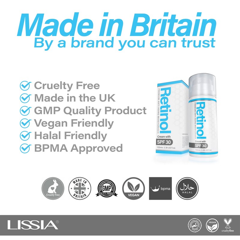 Retinol Cream with SPF30 - (Double Size) 100ml | Made