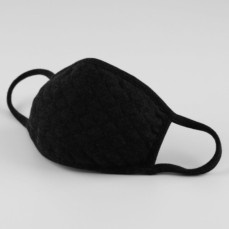 Simple Life Celebrity Quilt Black Cotton Mask