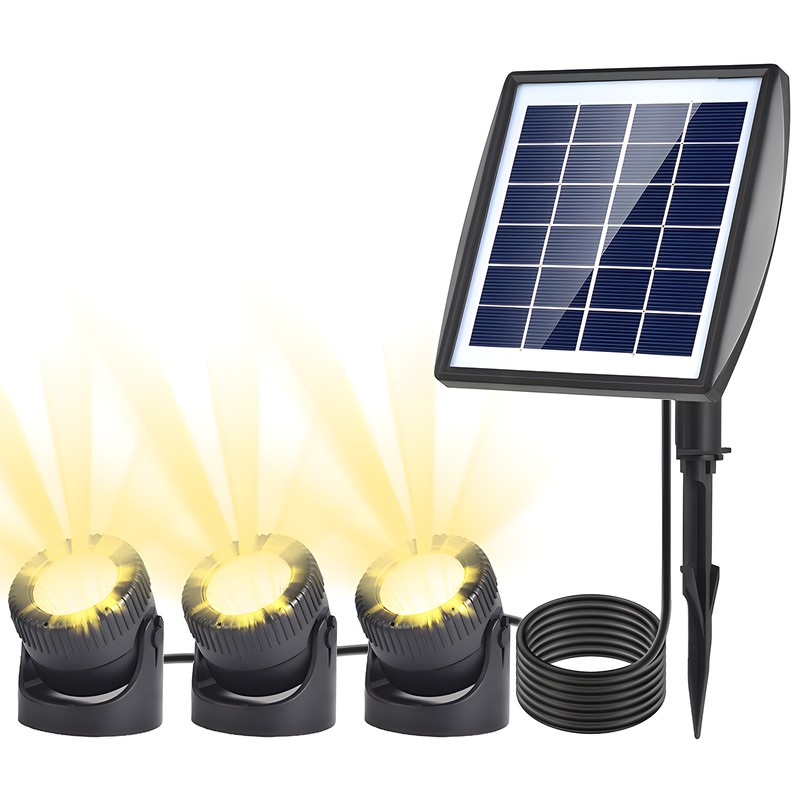 Solar Garden Light Water Resistant 2200mAh Solar Walkway Light for