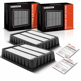 A-Premium 2-PC Engine Air Filter Compatible with Mitsubishi Lancer, Outlander, Outlander Sport, 2007-2015, Replace# 1500A023
