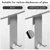 Linkidea 2 Pack Shower Over Door Hook, 7" Stainless Steel
