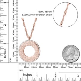 Islamic Jewelry Gifts for Women - Qitian Muslim Pendant Gold Allah Arabic Necklaces Ayatul Kursi Necklace Islam Eid Ramadan Gifts for Women Men(Rose Gold-Hollow with cz）