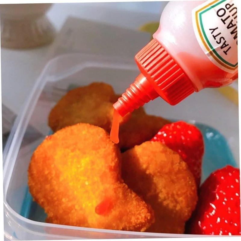Mini Squeeze Bottles 23ml Small Ketchup Bottle Refillable Plastic Spice