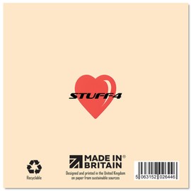 Stuff4 Penguin Anniversary Card - Penguins In Love - Cute Romantic Card for Girlfriend Boyfriend Wife Husband Partner Friend Him Her, 5.7 x 5.7 Inch Valentines Greeting Cards