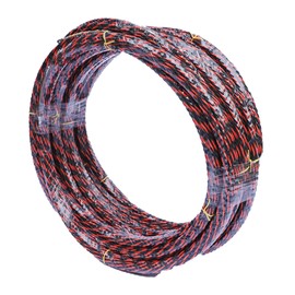 Wire Threader Flat Head Large Diameter Flexible 3 Strand Fish Tape Cable Puller for Electrician 20m / 65.6ft