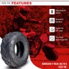 145/70-6 Front Tires with V-Tread for the Coleman KT196/CK196-T Go-Kart