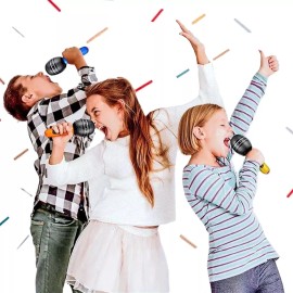 Inflatable 12 Microfonos Inflables Fiesta Evento Batucada Karaoke