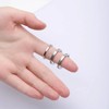Phyonio Rings for Women Stainless Steel Set of 3 4