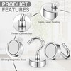 Niuknow 20Pack Heavy Duty Magnetic Hooks, 25 lbs Strong Neodymium