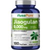 NusaPure Jiaogulan 9000 mg 180 Veggie Capsules (Extract 20:1, Vegetarian)