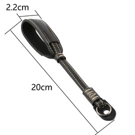 lasenersm 1 Piece PU-leather Camera Wrist Strap Camera Hand Strap Adjustable Camera Strap Camera Wrist Lanyard Antislip Wrist Strap for DSLR Cameras Mirrorless Camera, Black