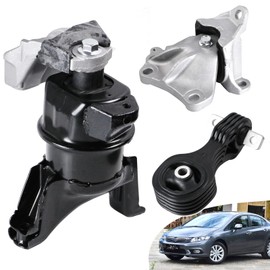 Engine Motor Mount Transmission Mount Set Compatible with Honda Civic 1.8L 2012 2013 Auto Transmission Motor Mount Replace A65021 A65048 A65087 50820TR0A81 50890TR0A81 50850TR6A81