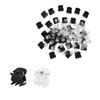 DERRON Mini Hairpin Bangs Hair Pin Simple 50pcs Black and