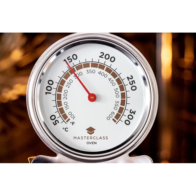 KitchenCraft MasterClass 50-300 degree Celsius Oven Thermometer, Stainless Steel, Silver