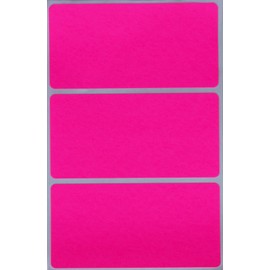 Rectangle Name Labels Write on Stickers in Neon Pink 10cm x 5cm (102 mm x 51 mm) - 150 Pack by Royal Green