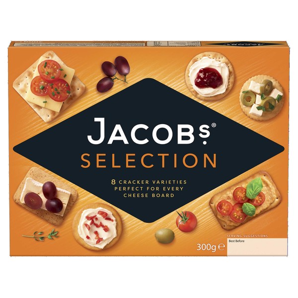 Jacob's Biscuits for Cheese Crackers Carton, 300 g