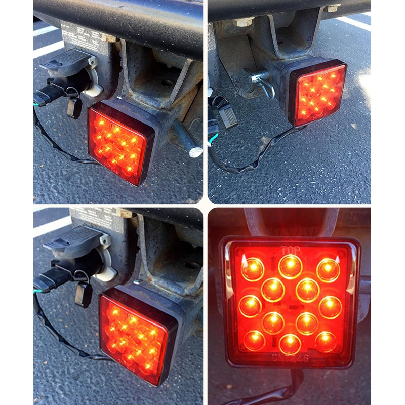 UBOG Trailer Hitch Covers,Hitch Light,Car Accessories Trailer Hitch Light,Square Tow