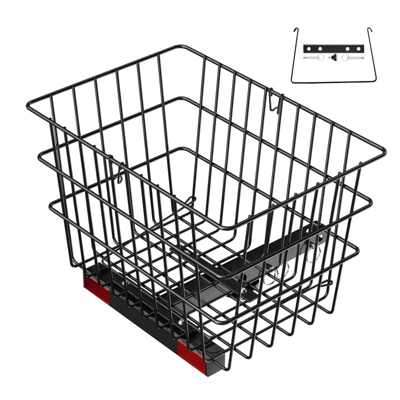 Heavy Duty Metal Wire Rear Basket Handle for Scooters Spacious