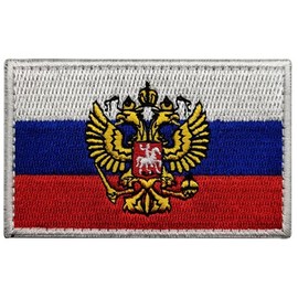 Russian Imperial Color Double-Headed Eagle Emblem Tactical Morale Military Embroidered Patch