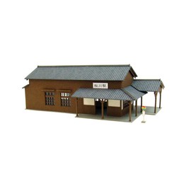さんけい 1/150 なつかしのジオラマシリーズ 駅舎I MP03-100 ペーパークラフト