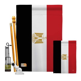 Nationality Egypt Garden House Flags Kit Regional Nation International World Country Particular Area Small Decorative Gift Yard Banner Double-Sided Made in USA 28 X 40