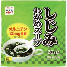 Nagatanien Nagatanien Commercial Freshwater Clam Seaweed Seaweed Soup, 20 Bags x 2 Packs
