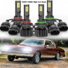CHUSYYRAY For Chevy Caprice 1987-1990 4X6000K COB High Low Beam