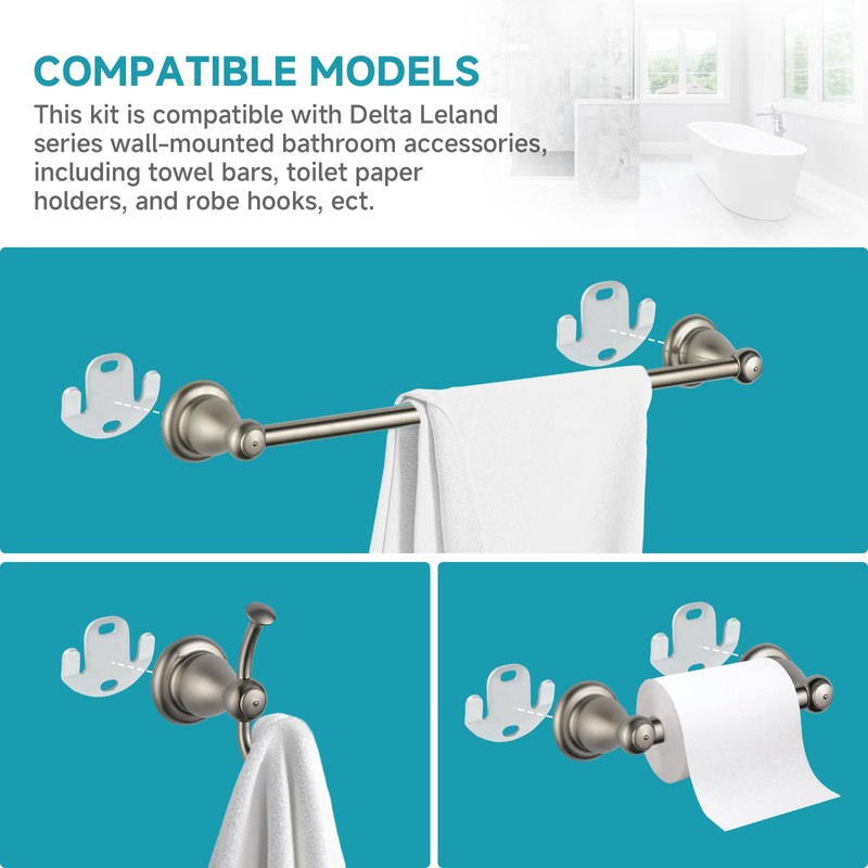 Aigemsi (2-Pack) RP61600 Bathroom Mounting Hardware Kit, Compatible with Delta