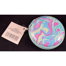 Greenbrier International Tech Case - Earbuds Case - Hard Sides - Zipper - Cord Storage - Teal Marble*