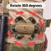 LINXGR Flashlight Holster with 360° Rotating Clip Tactical Flashlight Holder