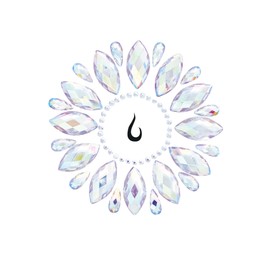 Leg Avenue Women's Adhesive Body Jewels Pasties Stickers, Silver Stars, One Size