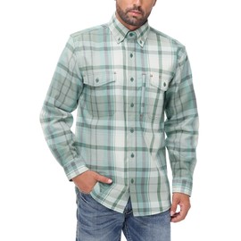 VANLENS FR Shirts for Men Plaid Flame Resistant NFPA2112/CAT2 6.5oz Lightweight Welding Shirt