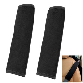 Seat Belt Pads, Pack of 2 Seat Belt Pads, Car Seat Belt, Seat Belt Protector for Car Belts, Premium Seat Belt Protector, Children's Car Shoulder Protection, Backpacks and Handbags, Black