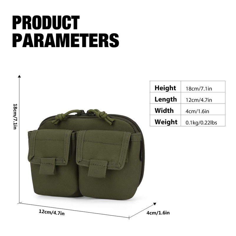 Mardingtop Tactical Pouch - Cordura Belt Bag, Compact for Outdoor