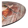 YOAI MDF Wooden Wall Clock Without Ticking Noises Silent Round