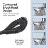 Casabella Hygenic Toilet Bowl Brush with Caddy, Black
