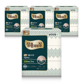 잘풀리는집 명품 로션티슈 에센셜 230매 x 3입 x 4팩 Luxury Lotion Tissue Essential 230 Sheets x 3 Packs x 4 Sets