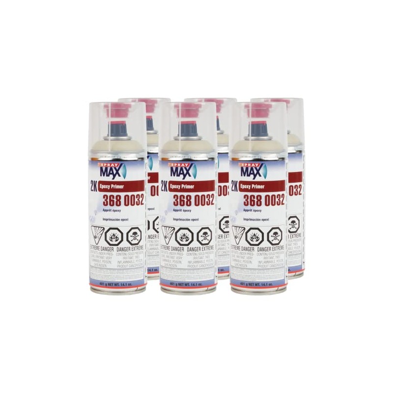 SprayMax 3680032 2K Epoxy Rust Cure Primer Beige 12.7 oz