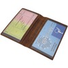 Buffalo Full Leather ID Card Holder with Deer, Boar, Skull