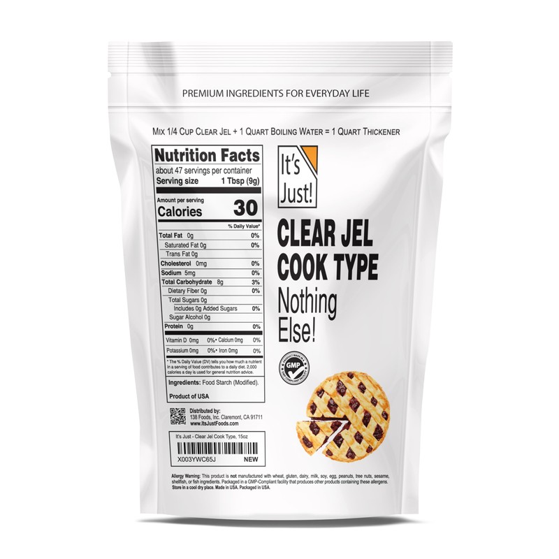 It's Just - Clear Jel Cook Type, For Baking, Canning,